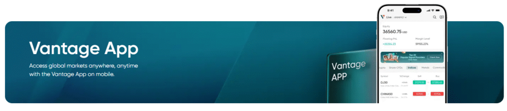 Vantage App Trading Platform