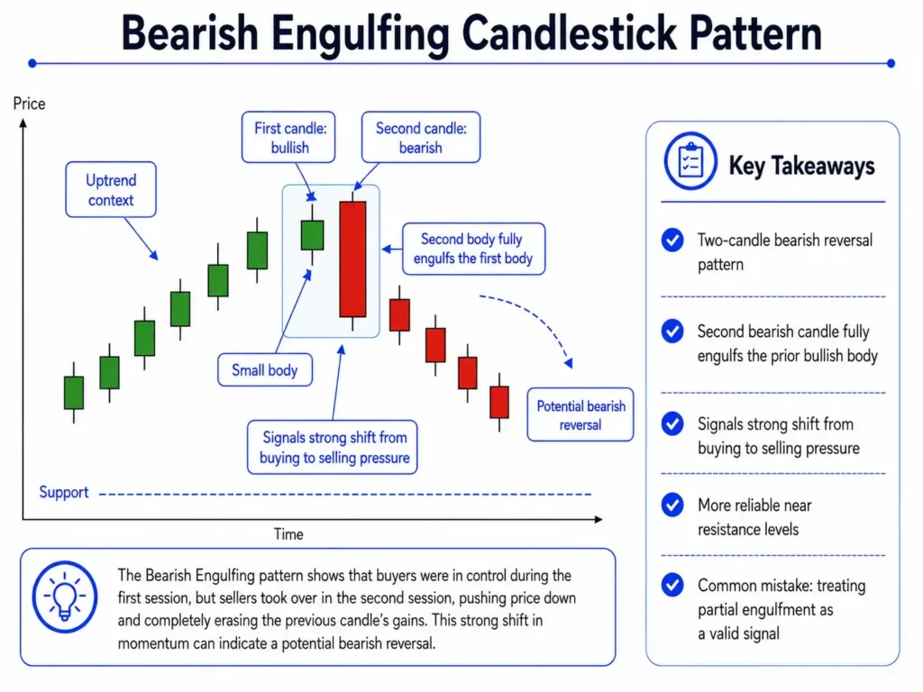 Bearish Engulfing Candlestick Pattern