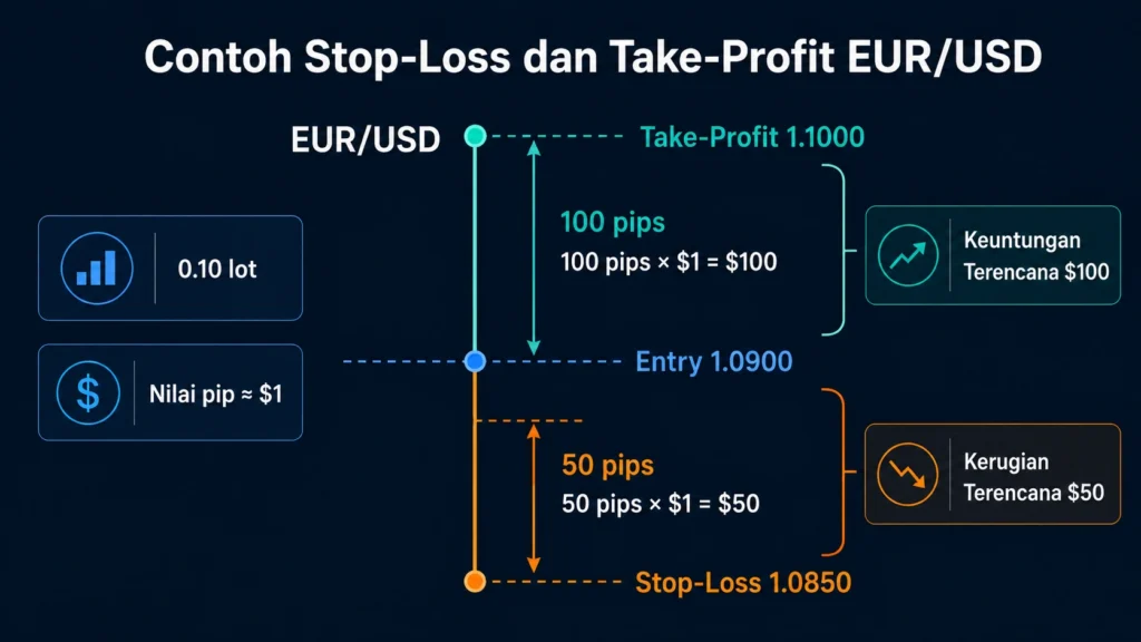 Stop-Loss dan Take-Profit EUR/USD