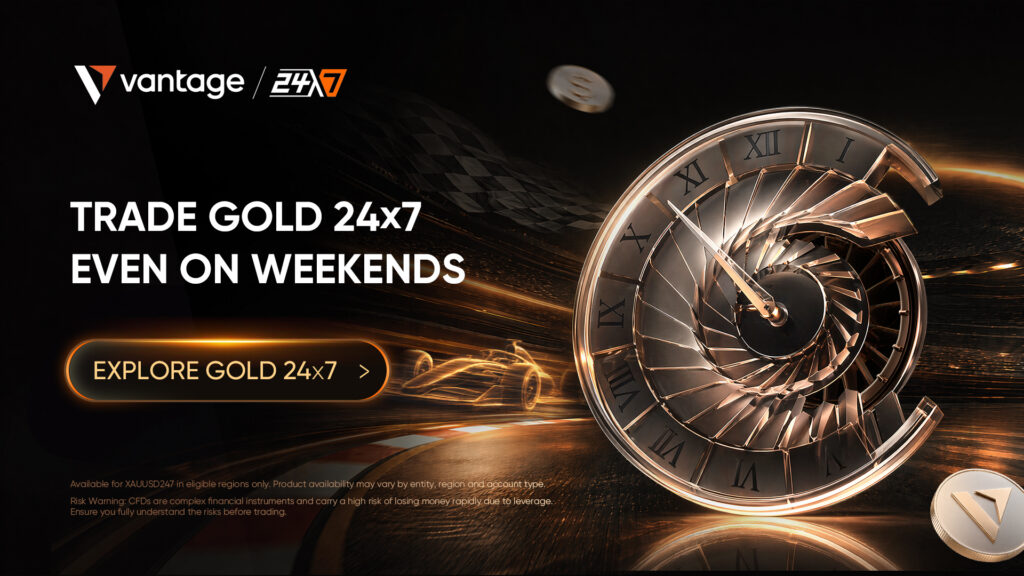 Vantage Markets Gold CFD trade 24/7